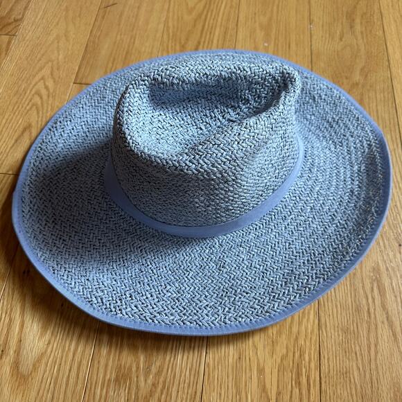 Olive & Pique Purple Emma Straw Woven Hat